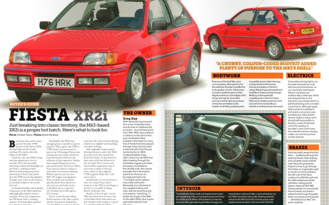 Classic Ford Magazine Aug 2015 - Fiesta XR2i