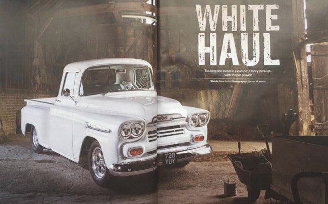 Automotive photographer shoots Chevy Apache for American Car Magazine